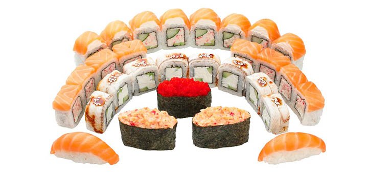 Rolls in the sushi bar «Sushi Wok». Order by promotion