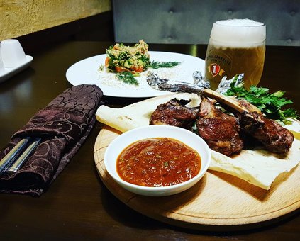 Menu of the Caucasus restaurant. Order at a discount