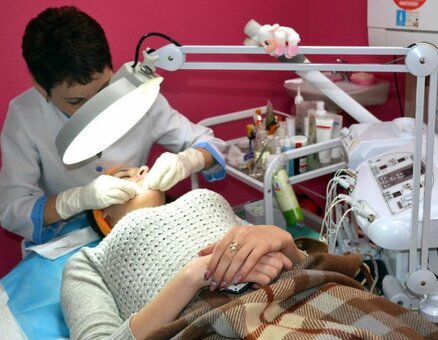 Facial cleansing in the beauty bureau oblaka cherkasy. sign up for a facial cleansing campaign