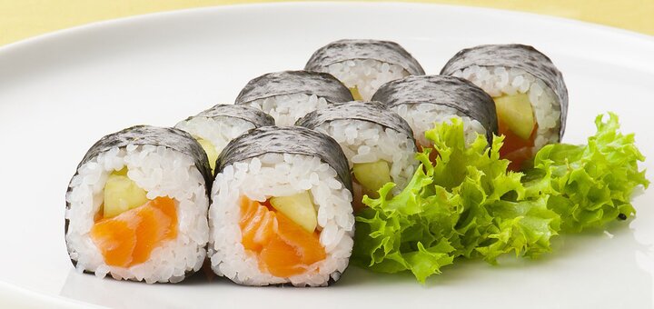 Discount sushi from the cafe on gorky