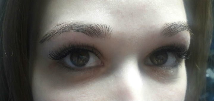 Eyebrow and eyelash care at the “golden” beauty salon in vinnitsa. sign up for eyelash extensions and eyebrow modeling at a discount.