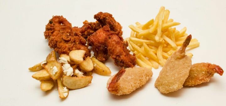 Menu with a discount from the restaurant hot snacks