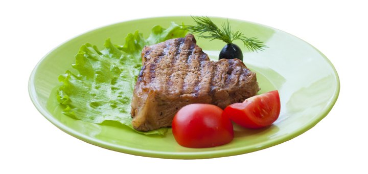 Мясные блюда в кафе «Багеттерия» в Виннице. Заказывайте меню и напитки по акции.