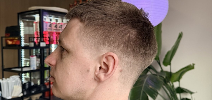 Kim's Barbershop. Visit with a special offer of 3.