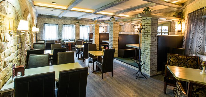 Cold cuts in the Terra Mare cafe-restaurant in Vinnitsa. Order special offers of European cuisine.