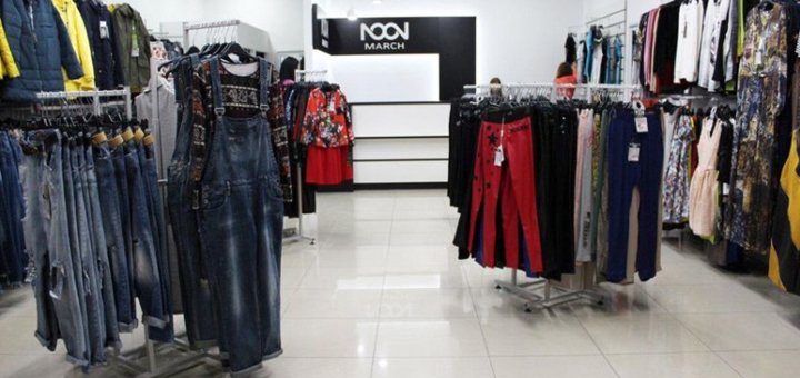 Знижки на всі в магазинах «noon march»