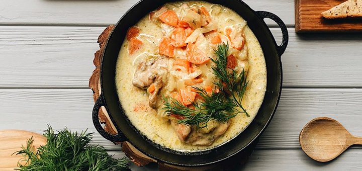 The menu of the restaurant «Black pig». Discounts on all dishes